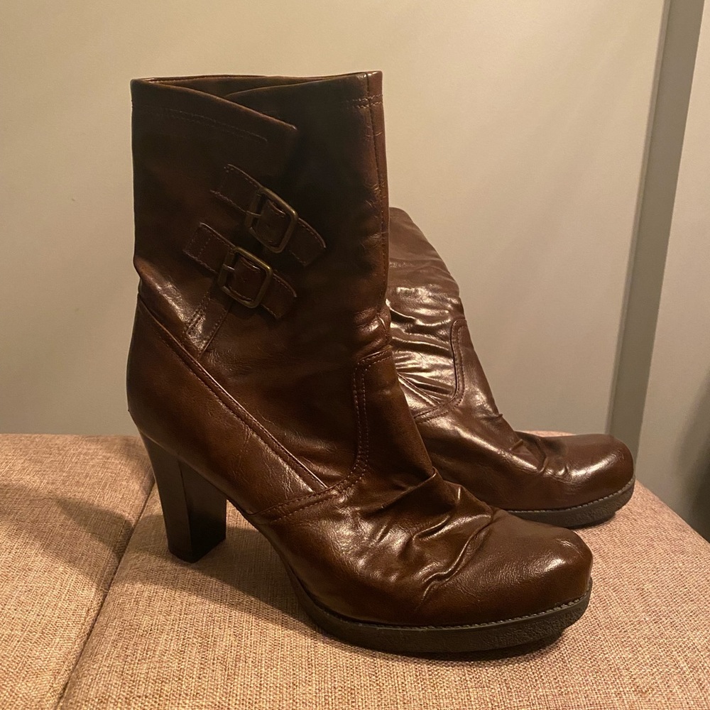 Size 11 Mossimo Brown mid-calf boots